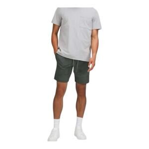 Lululemon Bowline Short 8" Stretch Ripstop Smoked Spruce M